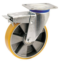 Ruota serie 65 con supporto M con freno