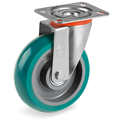 SERIE 62NY: Ruote in poliuretano TR-ROLL , nucleo in poliammide 6