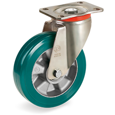 SERIE 62: Ruote in poliuretano TR-ROLL, nucleo in alluminio