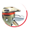 Adjustable real-locking brake
