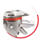 Stainless steel adjustable real-locking brake