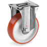 Injection polyurethane wheels, polyamide 6 centre, fixed bracket type NLX