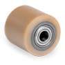 Vulkollan® polyurethane transpallet rollers, steel centre