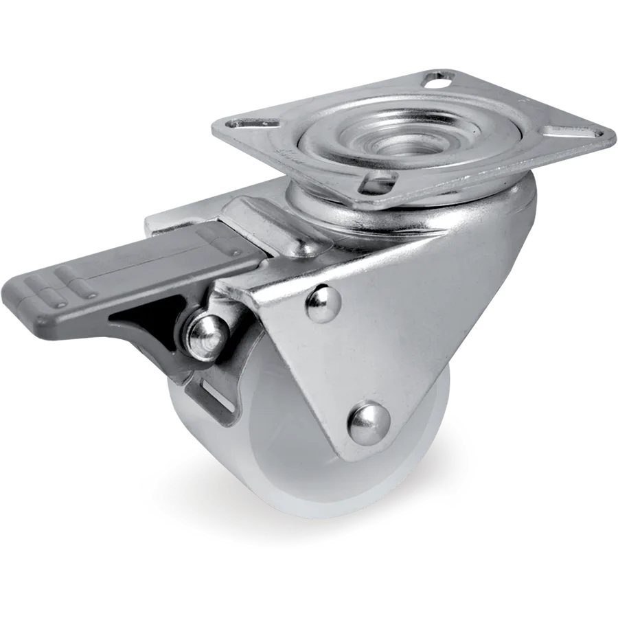 Tellure Rôta 328302 – Rueda giratoria de poliamida 6 Ø50×30 mm con freno