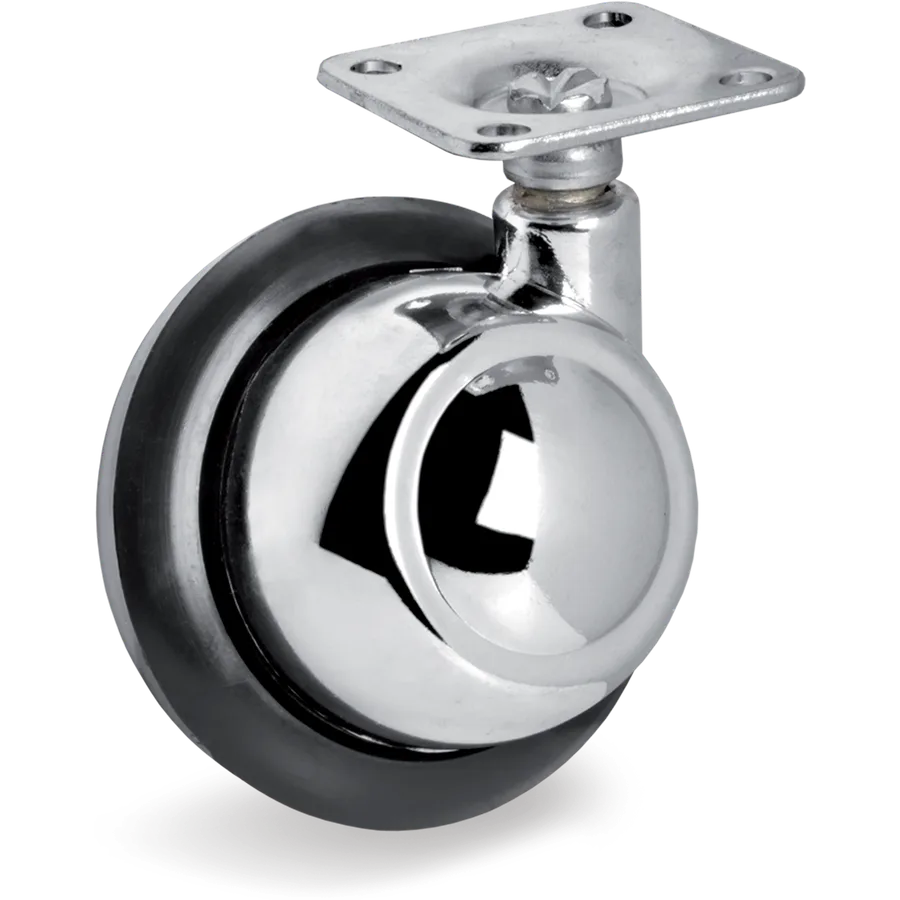 Tellure Rôta 354201 – Rueda giratoria de goma Ø45 mm