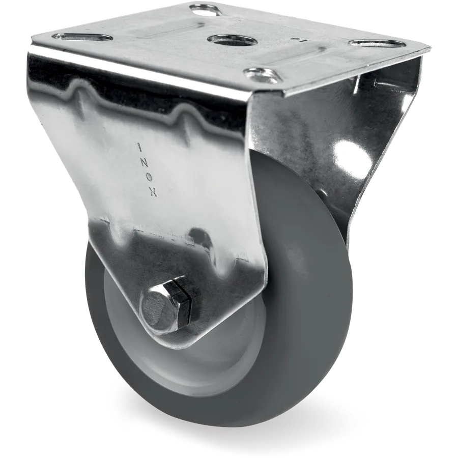 Tellure Rôta 385202NX – Thermoplastic rubber fixed castor Ø60×25 mm