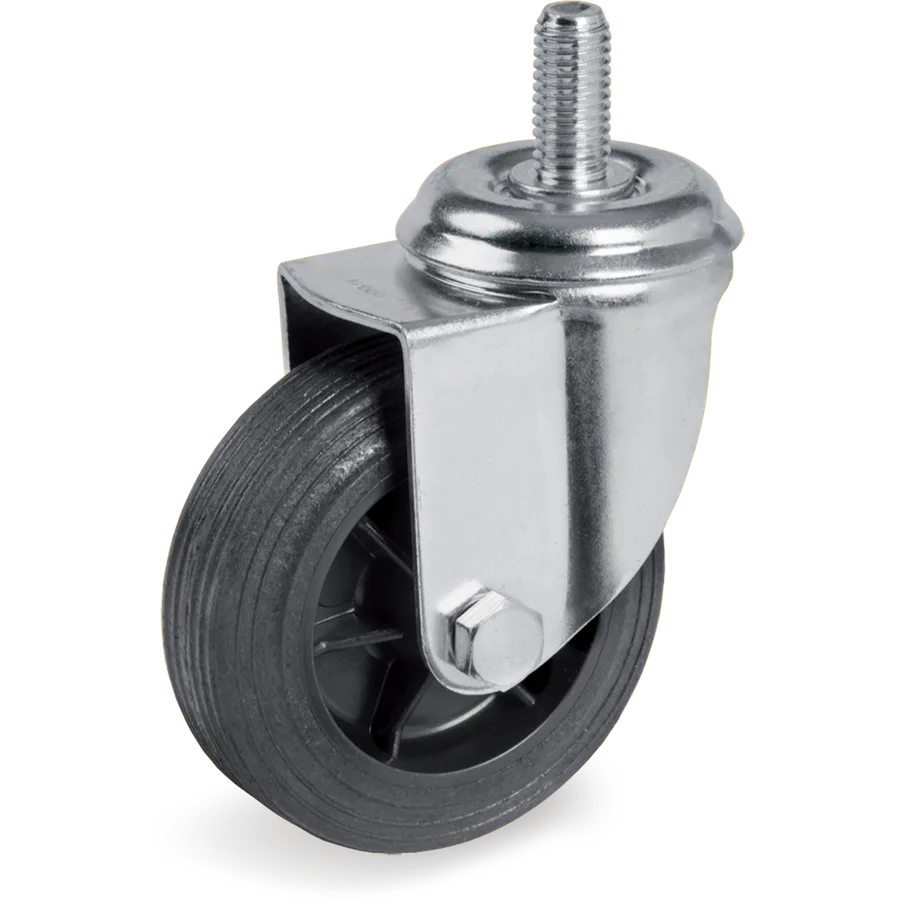 Tellure Rôta 516802 – Thermoplastic rubber swivel castor Ø100×30 mm