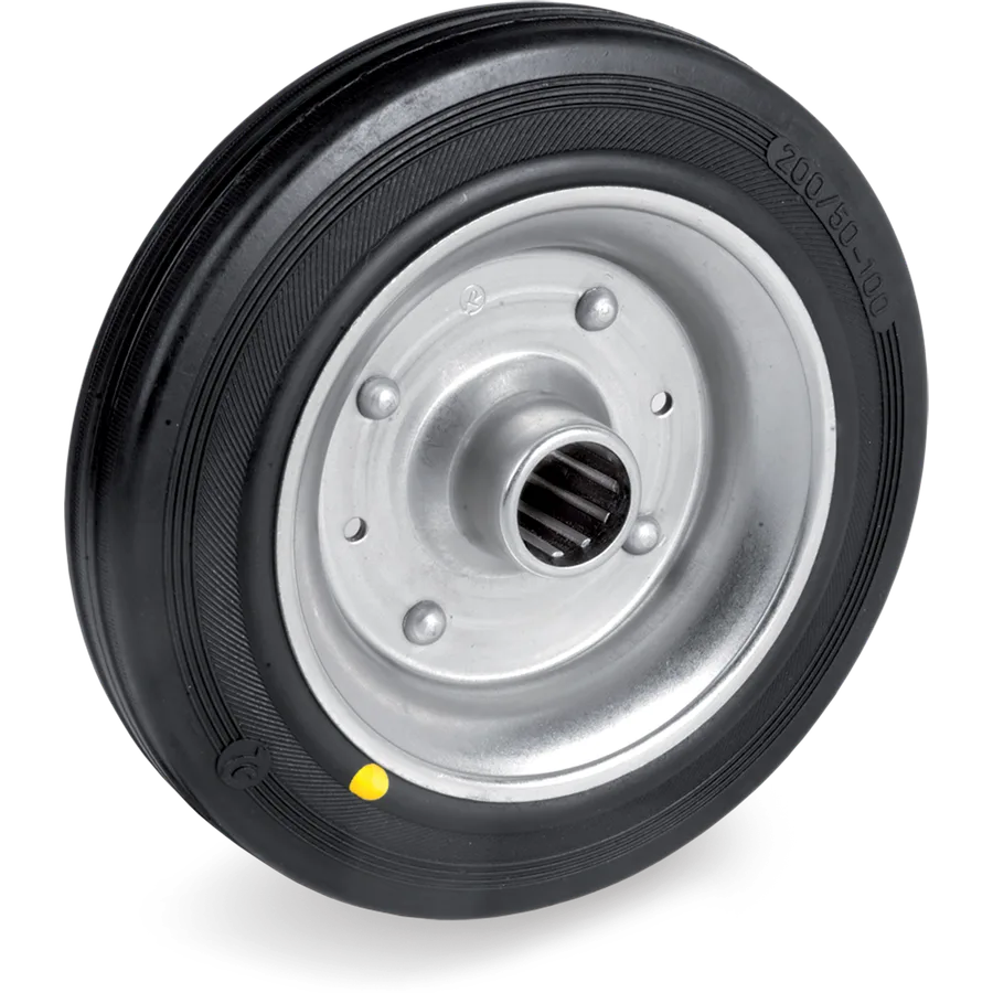 Tellure Rôta 533108AS – Conductive rubber wheel Ø250×60 mm
