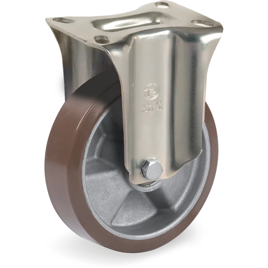 Tellure Rôta 588602 – TR-PowerHigh polyurethane fixed castor Ø100×30 mm