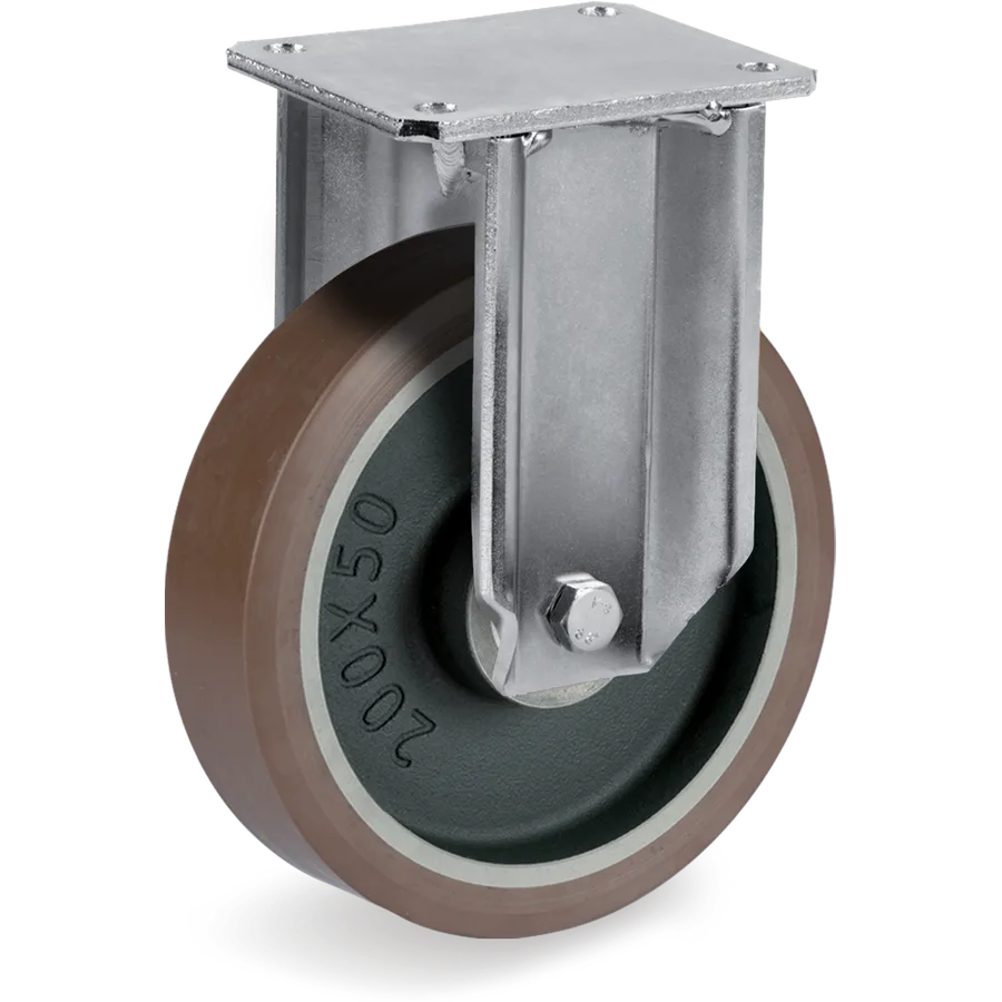 Tellure Rôta 588853 – TR-PowerHigh polyurethane fixed castor Ø125×38 mm