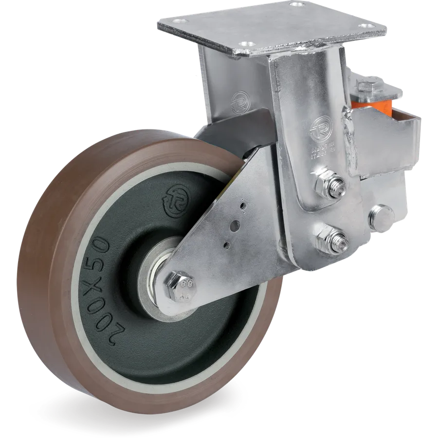 Tellure Rôta 589404 – TR-PowerHigh polyurethane fixed castor Ø160×50 mm