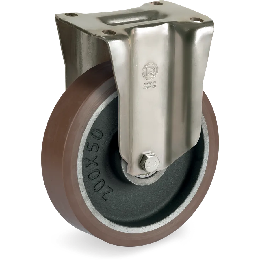Tellure Rôta 586863 – TR-PowerHigh polyurethane fixed castor Ø125×50 mm