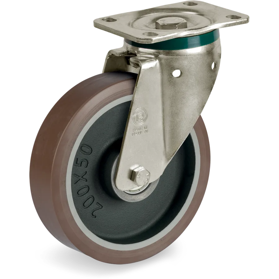 Tellure Rôta 585003 – TR-PowerHigh polyurethane swivel castor Ø125×50 mm