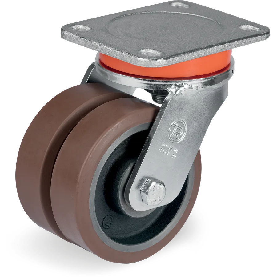 Tellure Rôta 588063 – Rueda giratoria de poliuretano TR-PowerHigh Ø125 mm