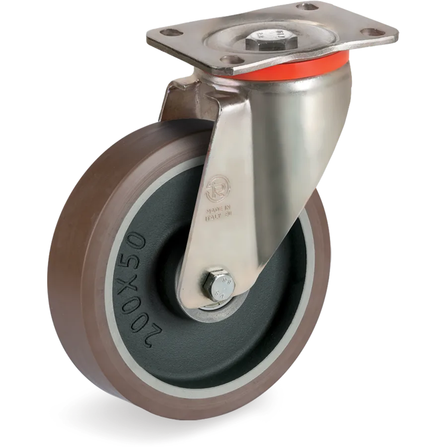 Tellure Rôta 585863 – TR-PowerHigh polyurethane swivel castor Ø125×50 mm