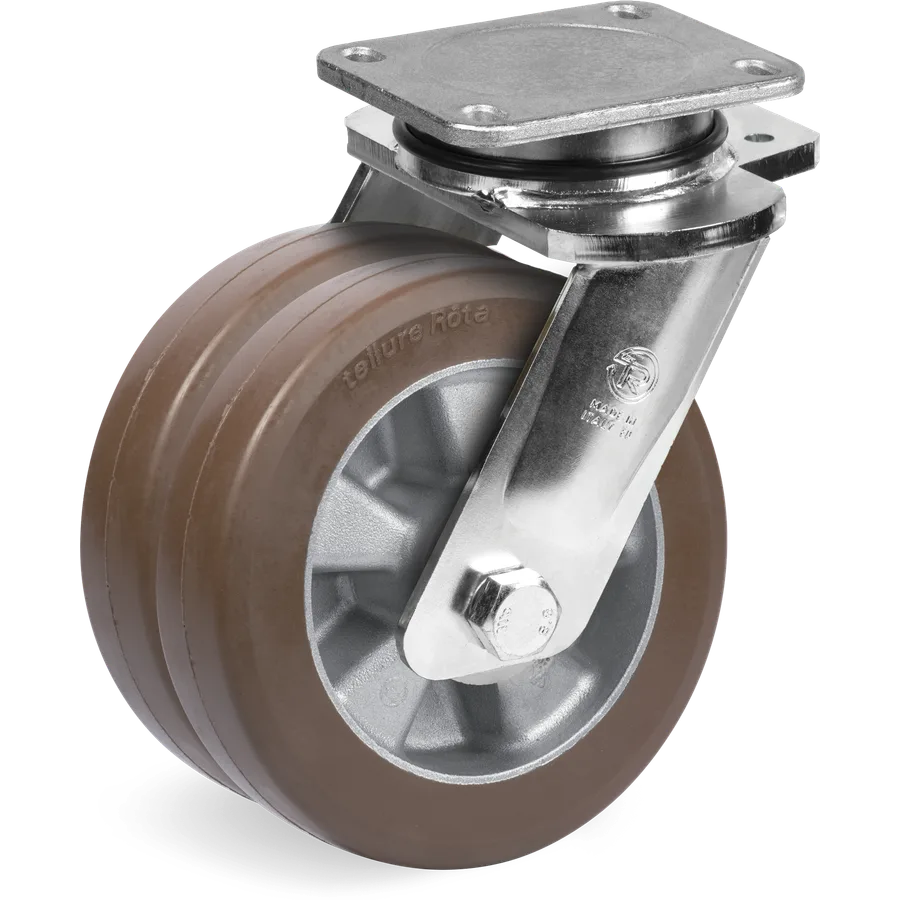 Tellure Rôta 584674 – Rueda giratoria de poliuretano TR-PowerHigh Ø160 mm