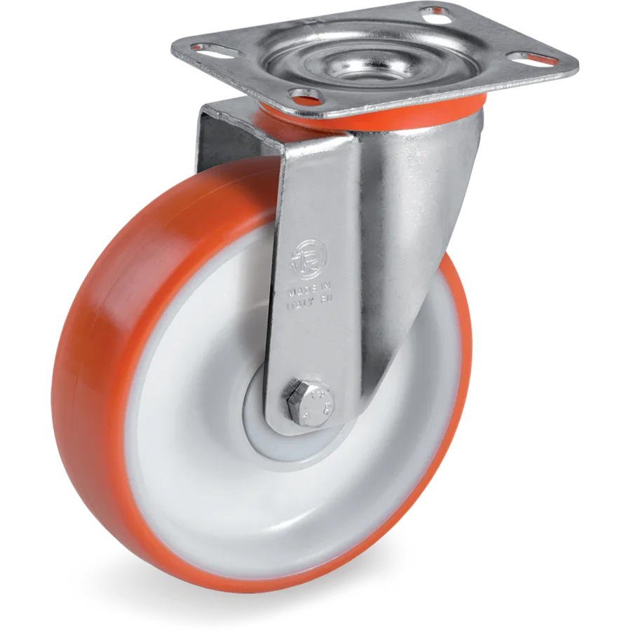Tellure Rôta 604736 – Thermoplastic polyurethane swivel castor Ø200×50 mm