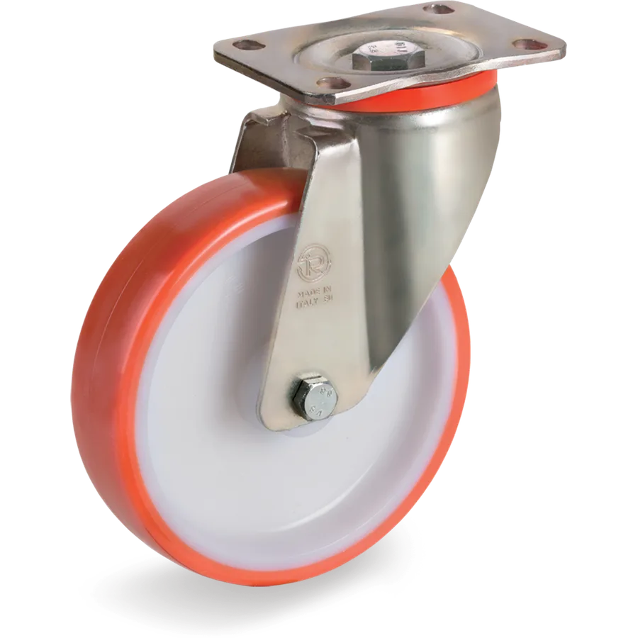 Tellure Rôta 607604 – Thermoplastic polyurethane swivel castor Ø150×45 mm