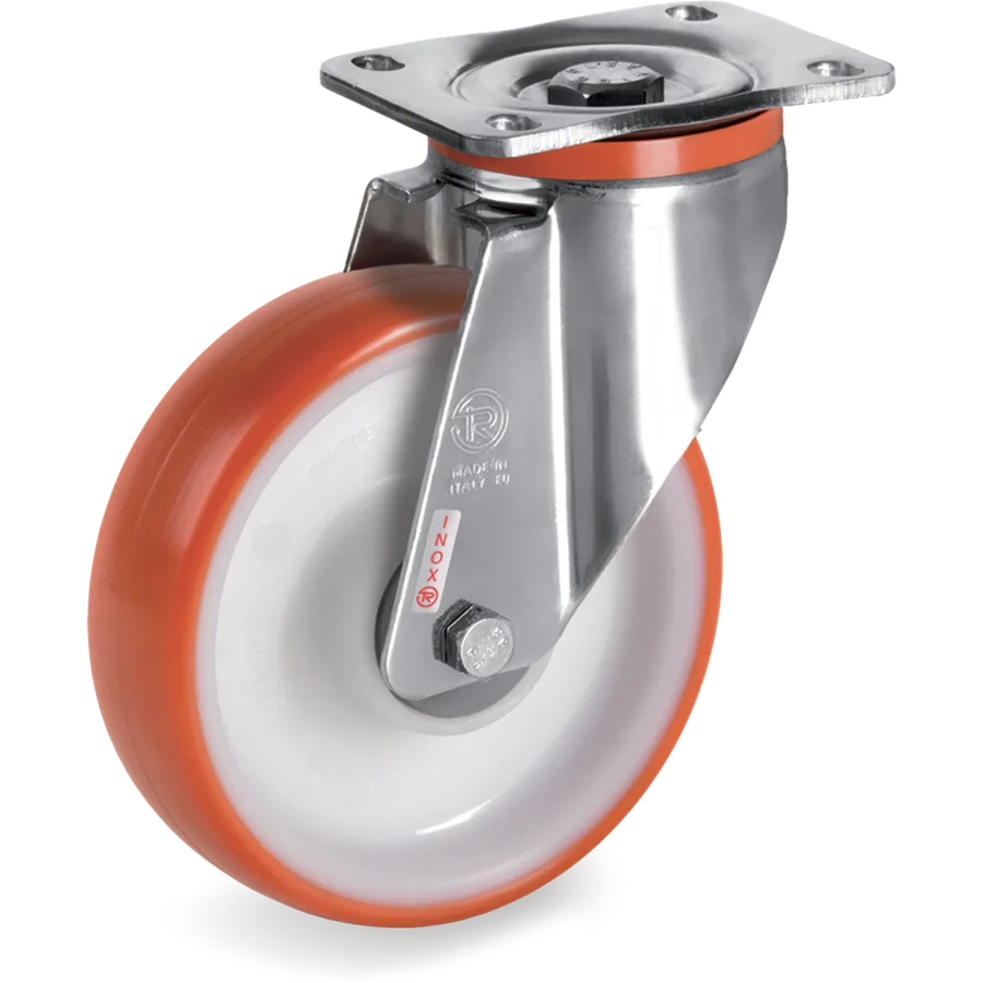 Tellure Rôta 609410 – Thermoplastic polyurethane swivel castor Ø160×50 mm