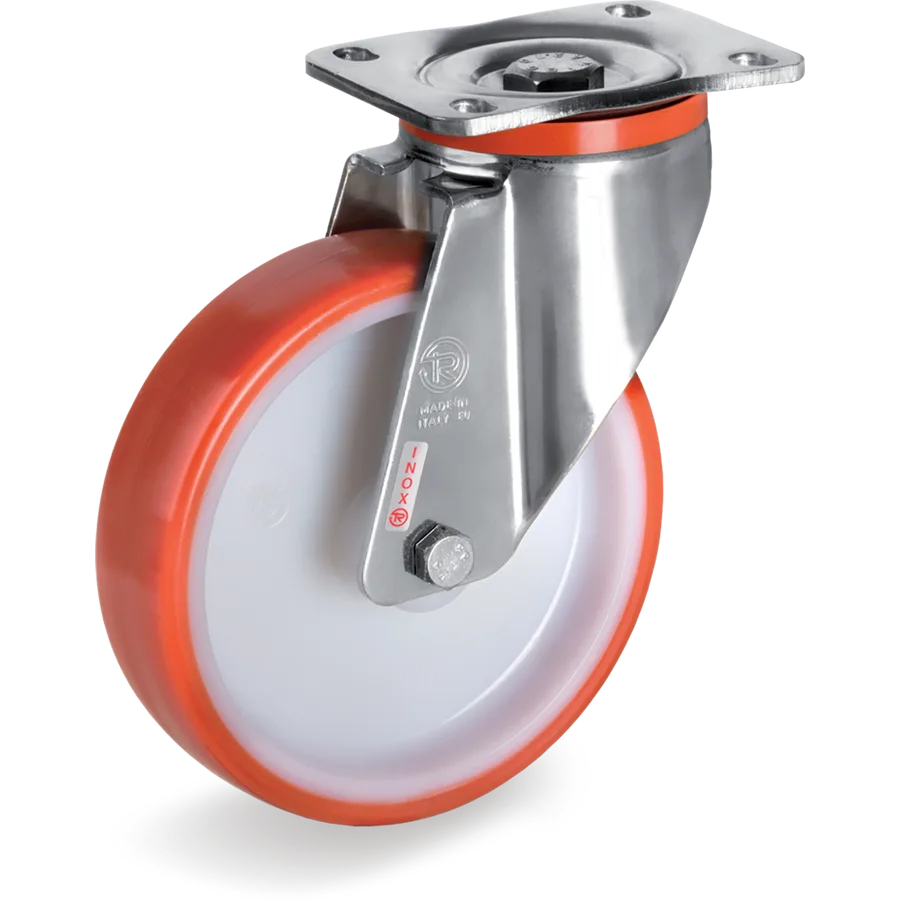Tellure Rôta 607316 – Thermoplastic polyurethane swivel castor Ø200×50 mm
