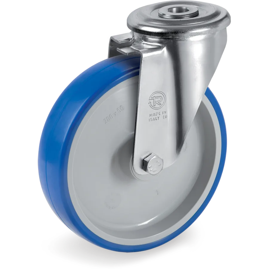 Tellure Rôta 617803 – Thermoplastic polyurethane swivel castor Ø125×35 mm