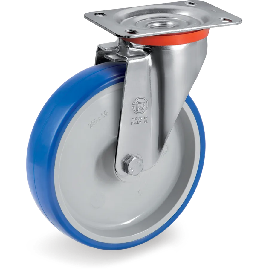 Tellure Rôta 614203 – Thermoplastic polyurethane swivel castor Ø125×35 mm