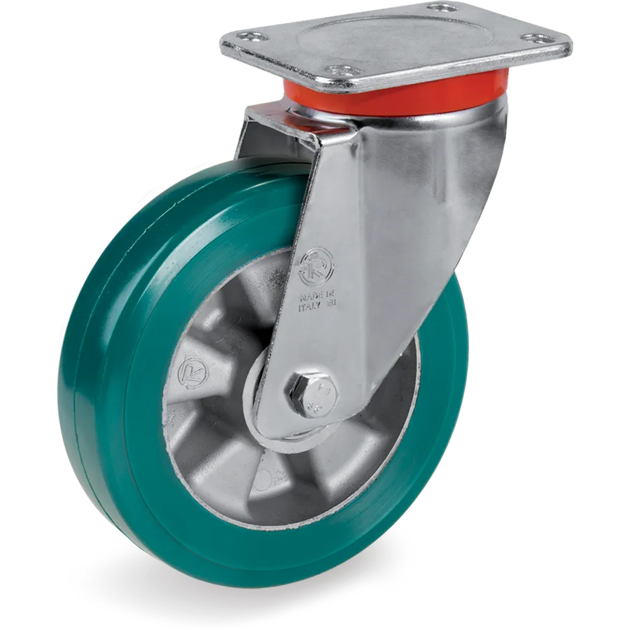 Tellure Rôta 627826 – TR-Roll polyurethane swivel castor Ø200×50 mm