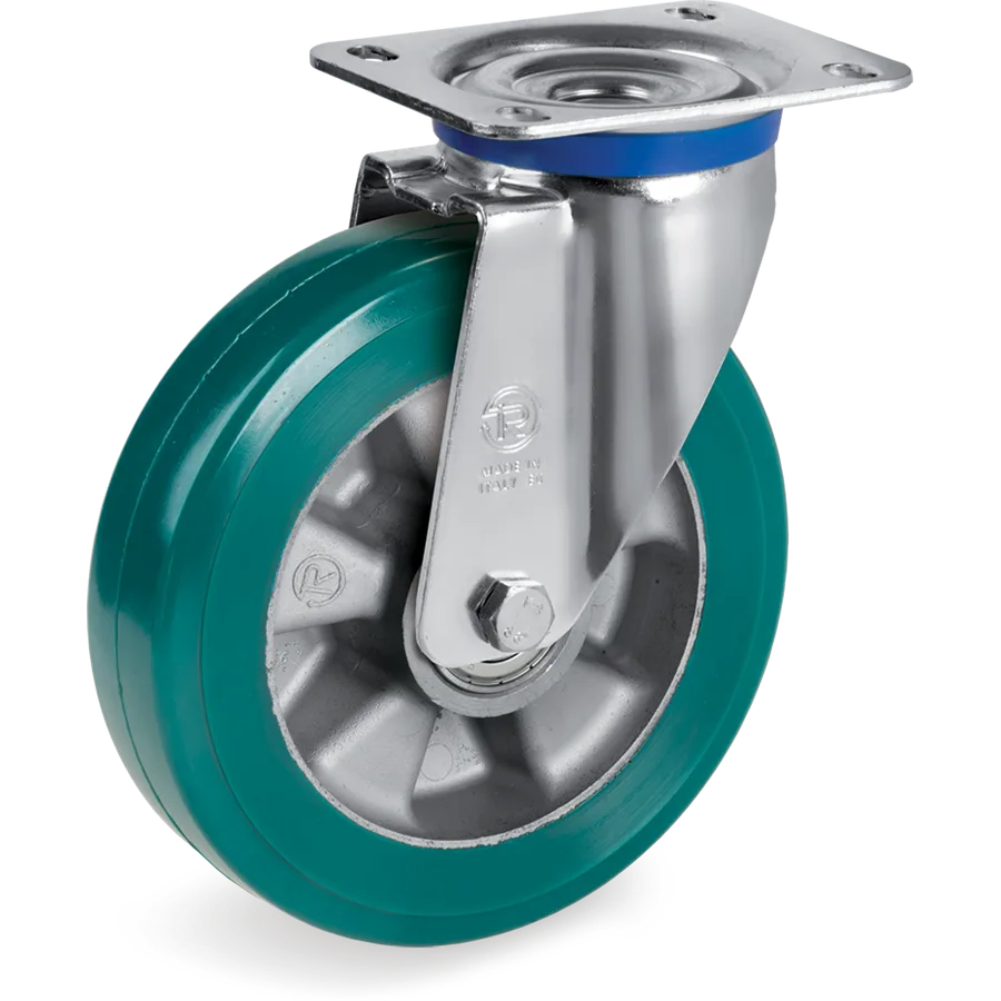 Tellure Rôta 624504 – Rueda giratoria de poliuretano TR-Roll Ø160×50 mm
