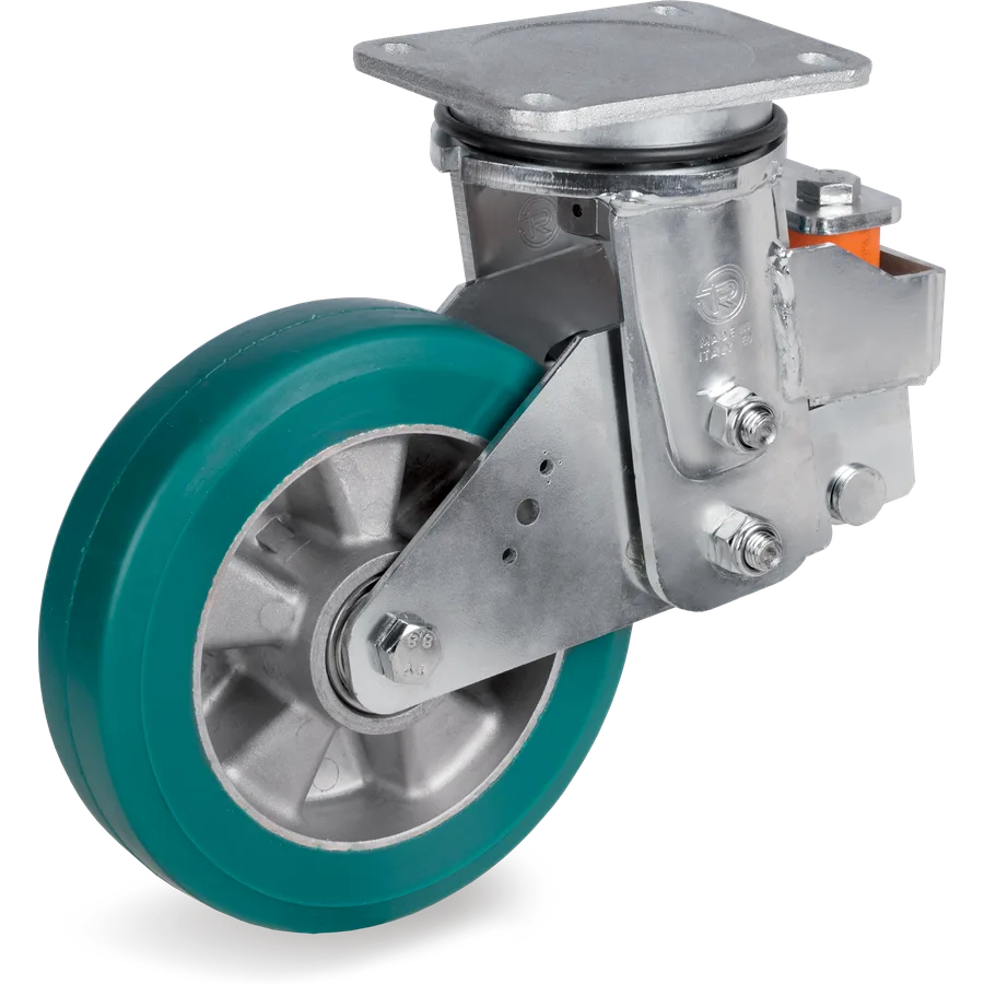 Tellure Rôta 626308 – Rueda giratoria de poliuretano TR-Roll Ø250×50 mm