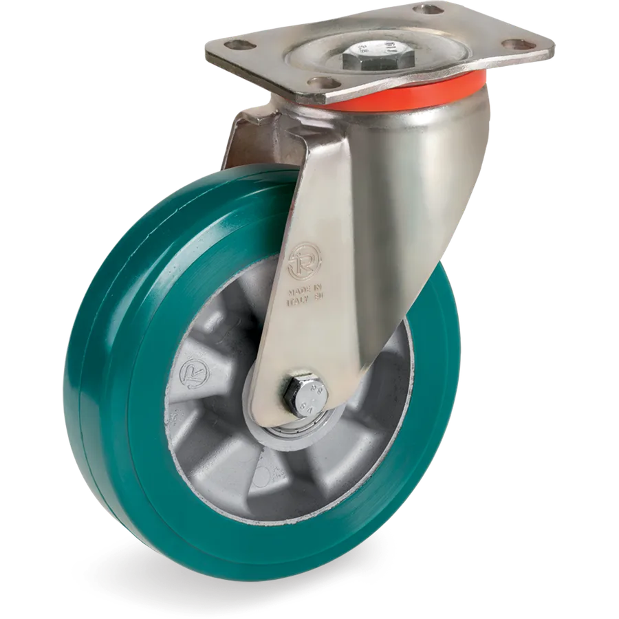 Tellure Rôta 627608 – Rueda giratoria de poliuretano TR-Roll Ø250×50 mm