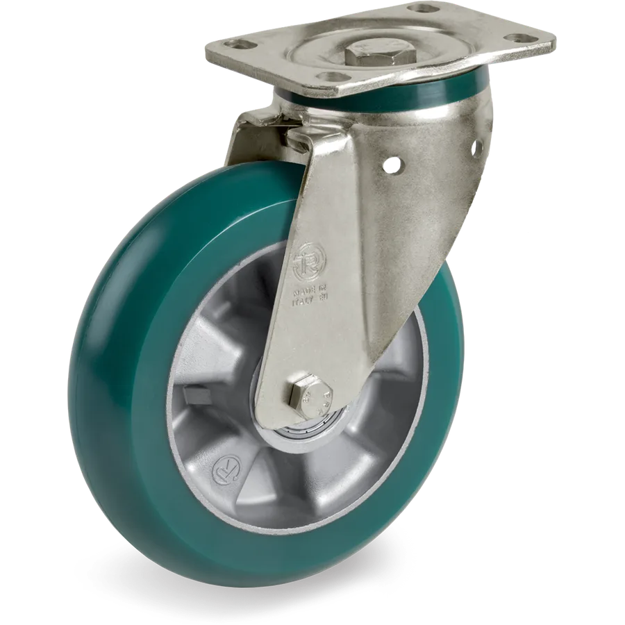 Tellure Rôta 629034 – TR-Roll polyurethane swivel castor Ø160×50 mm