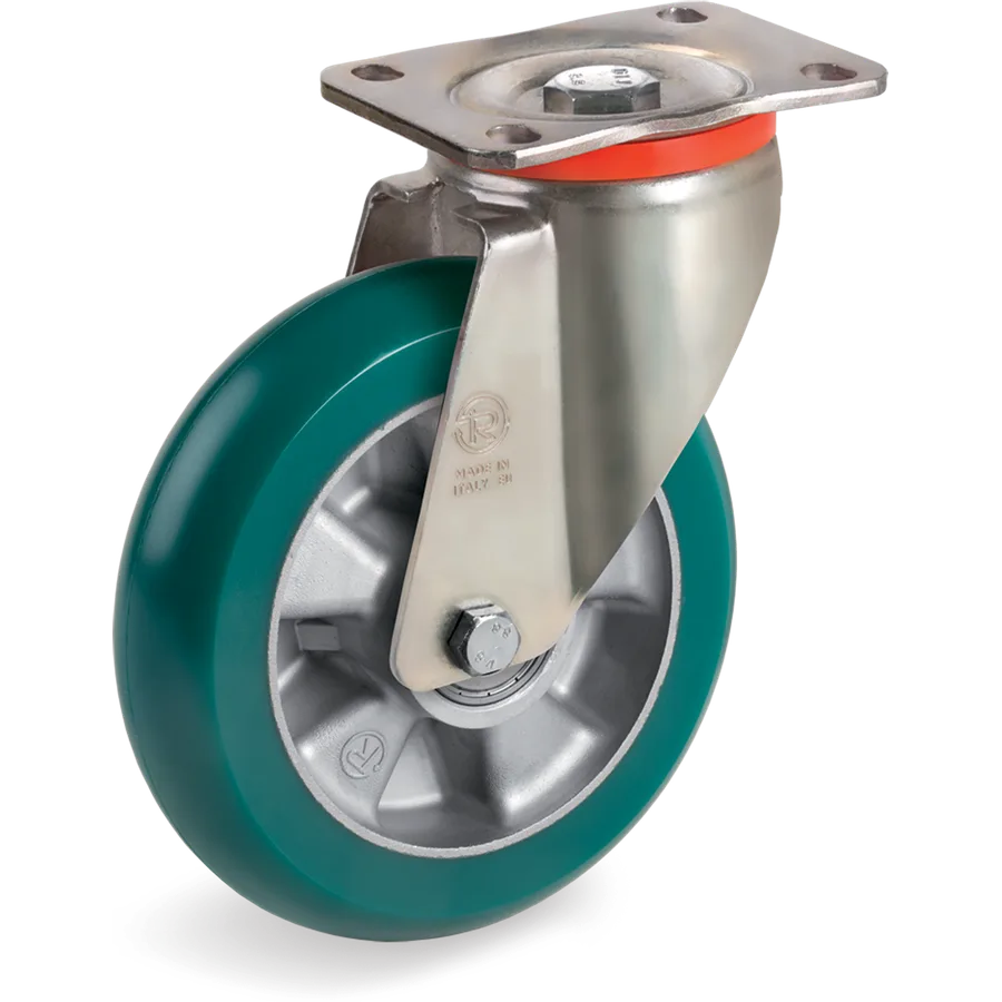 Tellure Rôta 629004 – TR-Roll polyurethane swivel castor Ø160×50 mm