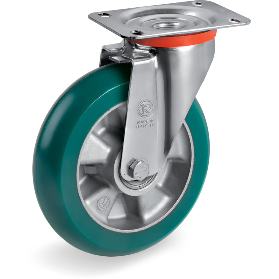 Tellure Rôta 628714 – TR-Roll polyurethane swivel castor Ø150×50 mm