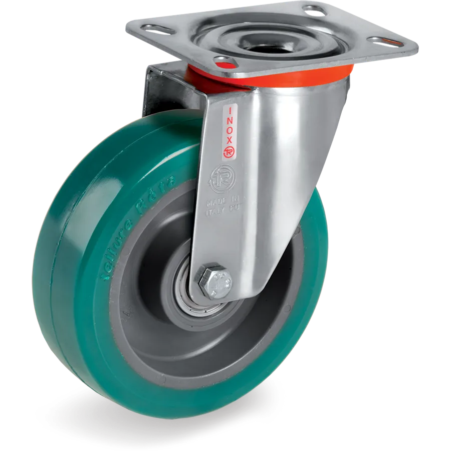 Tellure Rôta 625122 – TR-Roll polyurethane swivel castor Ø100×40 mm