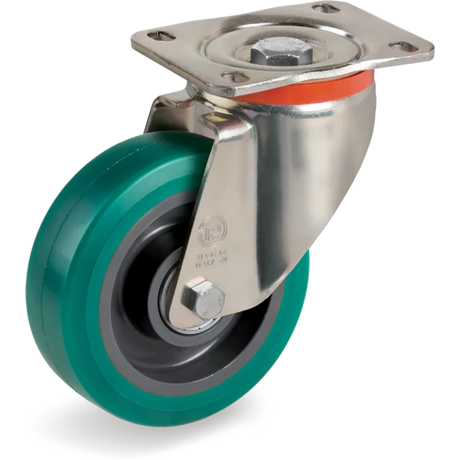 Tellure Rôta 627622 – TR-Roll polyurethane swivel castor Ø100×40 mm