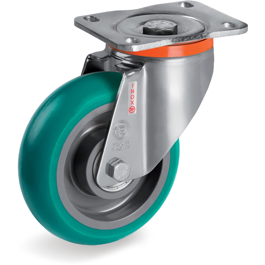Tellure Rôta 625424 – TR-Roll polyurethane swivel castor Ø160×50 mm