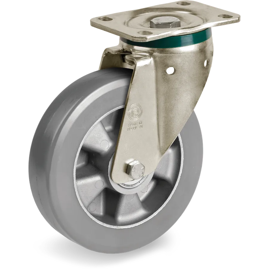 Tellure Rôta 625010ESD – Rueda giratoria de poliuretano TR-Roll ESD Ø160×50 mm