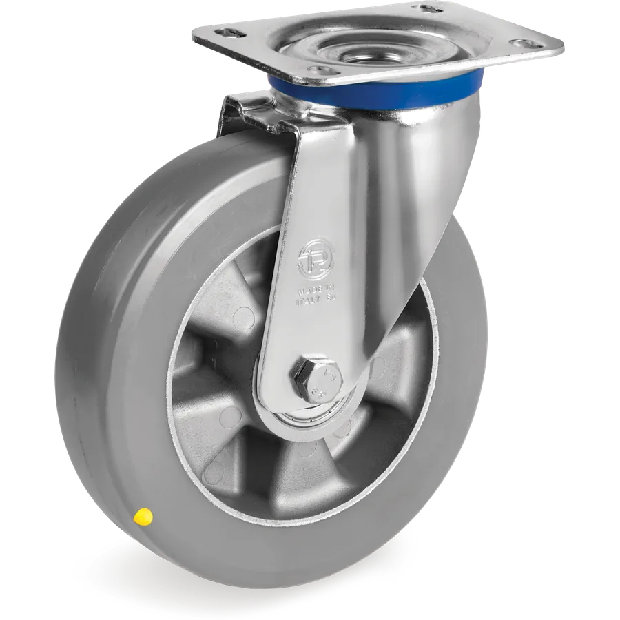 Tellure Rôta 624504ESD – TR-Roll ESD polyurethane swivel castor Ø160×50 mm