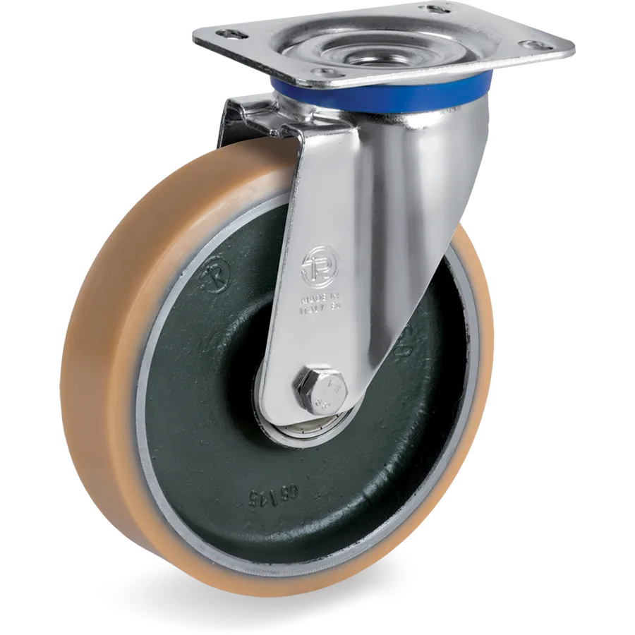 Tellure Rôta 637406 – Rueda giratoria de vulkollan® Ø200×50 mm