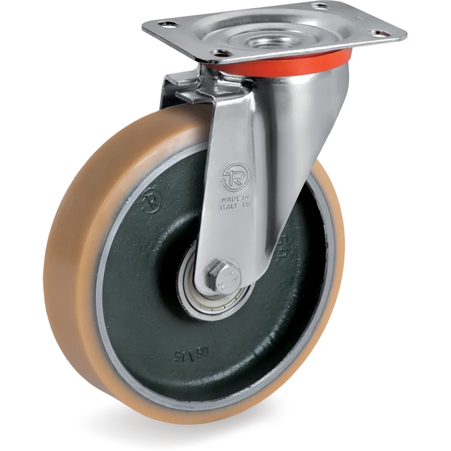 Tellure Rôta 637326 – Vulkollan® swivel castor Ø200×50 mm