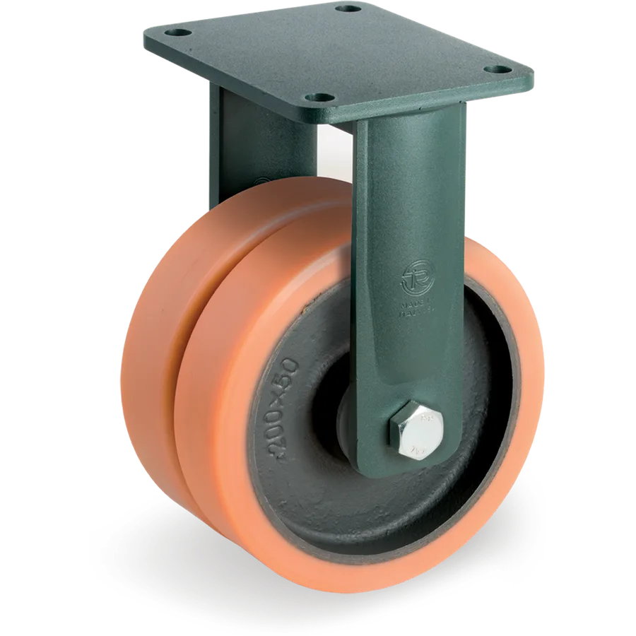 Tellure Rôta 638186 – Rueda fija de vulkollan® Ø200 mm
