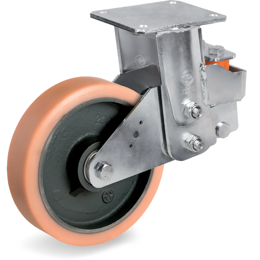 Tellure Rôta 639406 – Vulkollan® fixed castor Ø200×50 mm