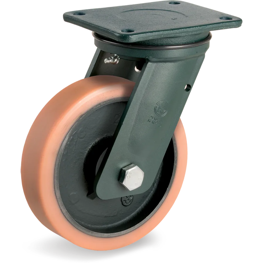 Tellure Rôta 638316 – Rueda giratoria de vulkollan® Ø200×78 mm
