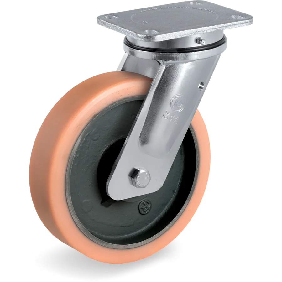 Tellure Rôta 638303B4 – Rueda giratoria de vulkollan® Ø125×50 mm