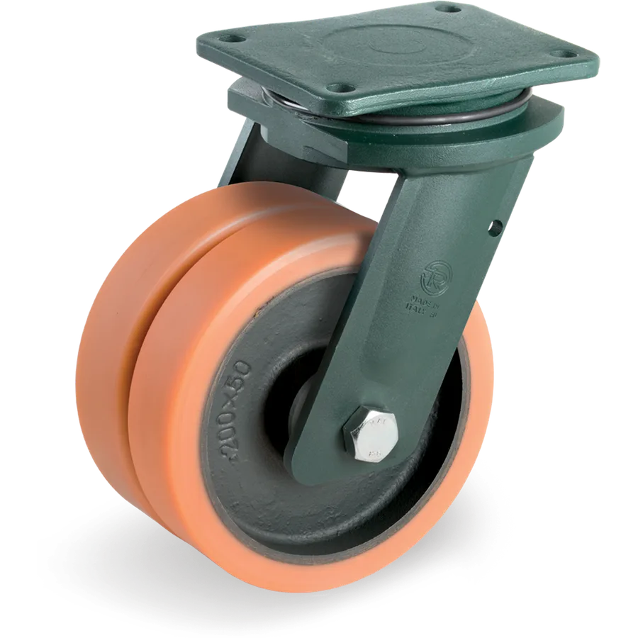 Tellure Rôta 638066 – Rueda giratoria de vulkollan® Ø200 mm