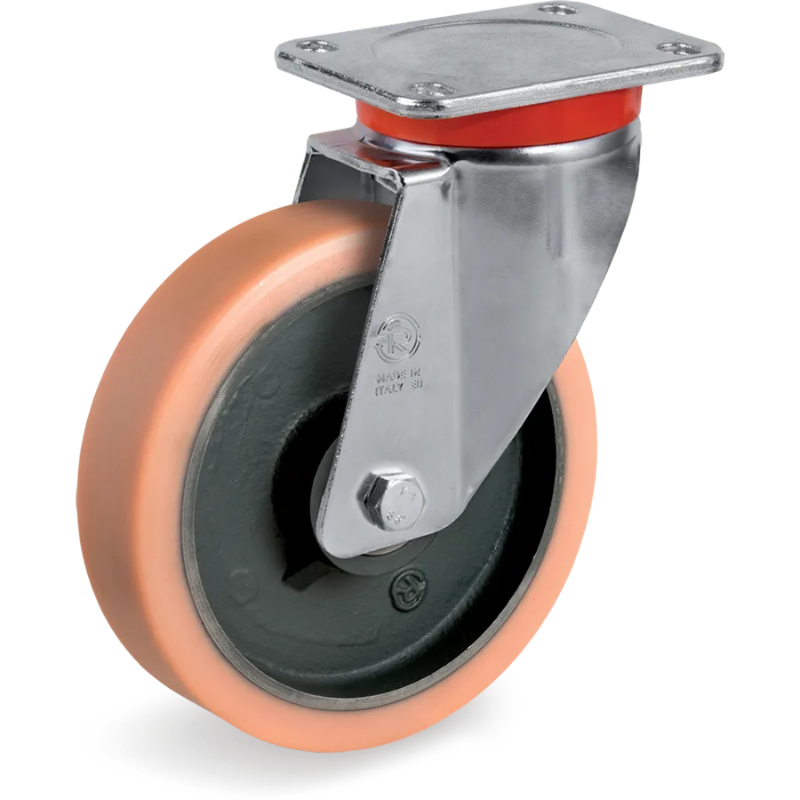 Tellure Rôta 637852 – Rueda giratoria de vulkollan® Ø100×38 mm