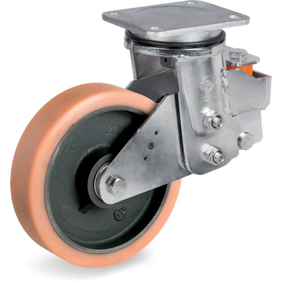 Tellure Rôta 639304 – Vulkollan® swivel castor Ø160×50 mm