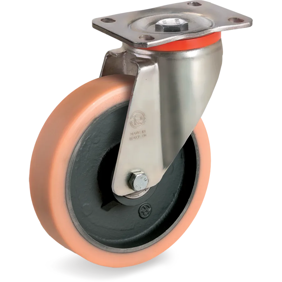 Tellure Rôta 635856 – Rueda giratoria de vulkollan® Ø200×50 mm