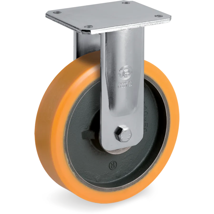Tellure Rôta 648404 – TR polyurethane fixed castor Ø150×50 mm