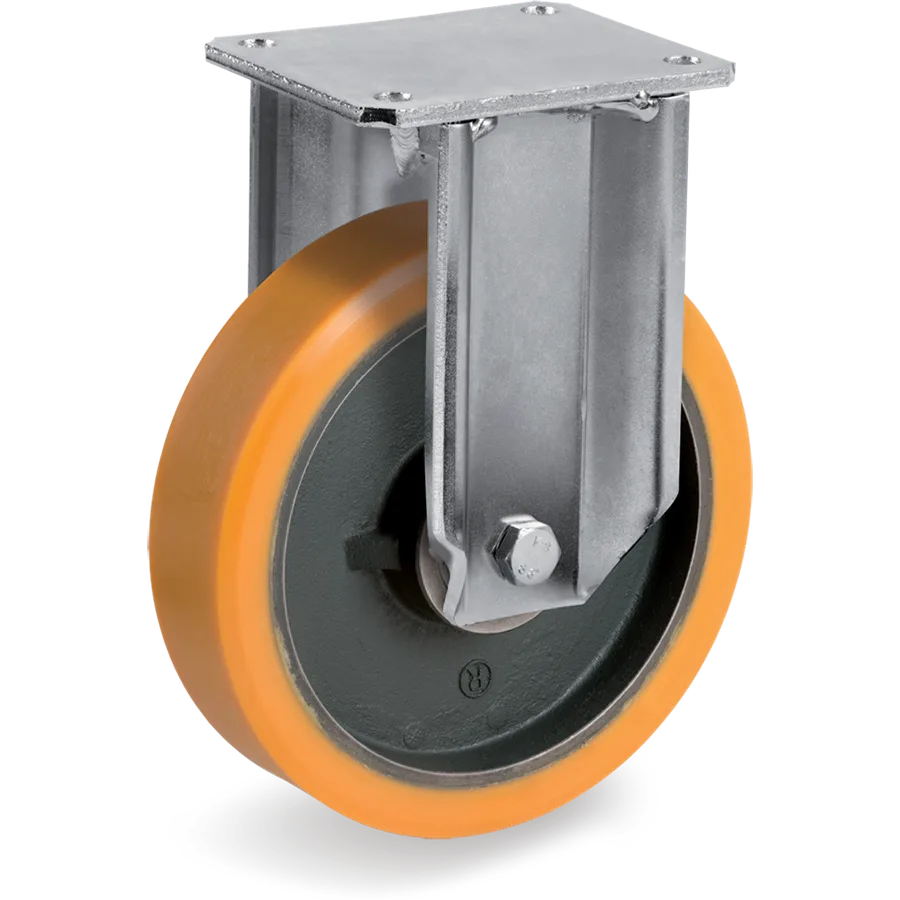 Tellure Rôta 648853 – TR polyurethane fixed castor Ø125×38 mm